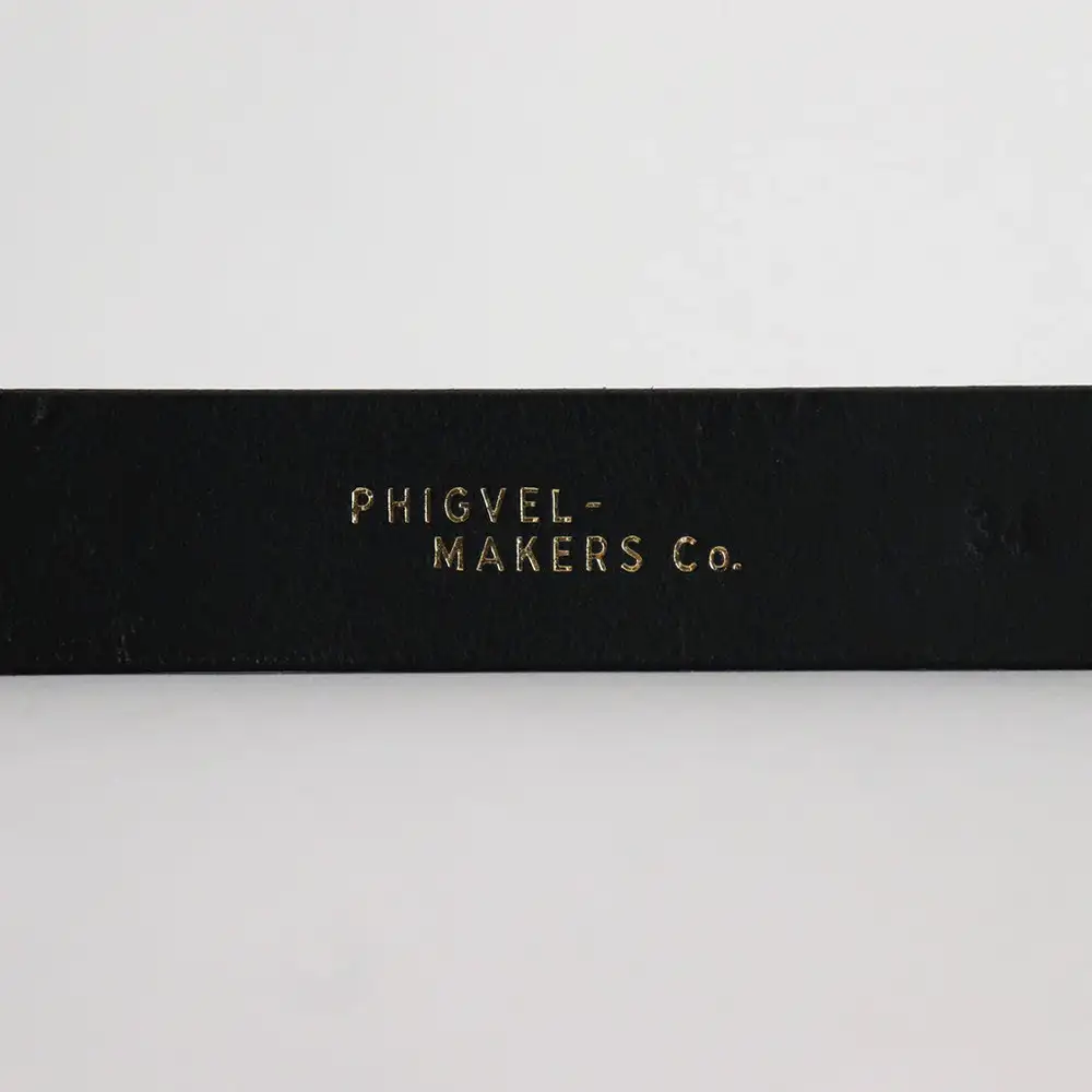 小物 PHIGVEL MAKERS Co. hickok belt Phigvel Hickok Belt Black/Silver