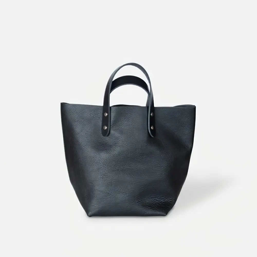 TEMBEA テンベア シュリンクレザー 牛革 トートバッグ スモール 黒 DELIVERY TOTE SMALL SHRINK LEATHER｜TEMBEA｜インテリア雑貨の