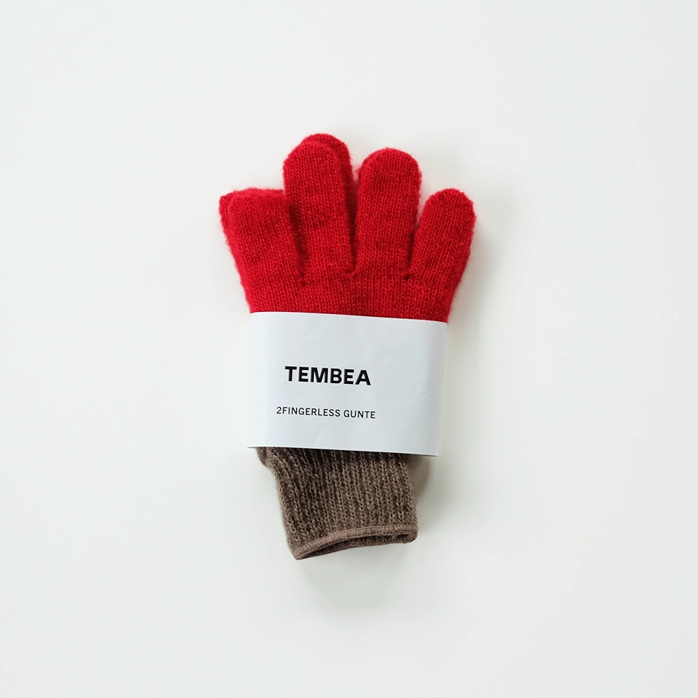 2FINGERLESS GUNTE MOHAIR / RED×BUSH｜TEMBEA｜インテリア雑貨の